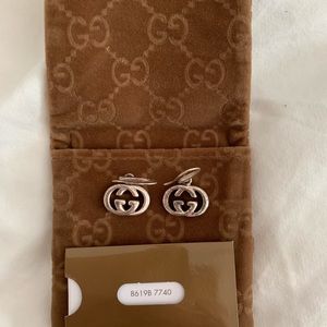 Gucci sterling silver earrings and necklace